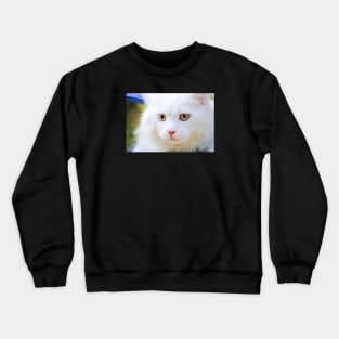 White cat Crewneck Sweatshirt